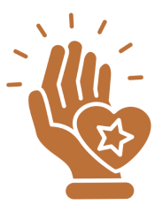 A brown hand making an OK sign on a matching brown background.